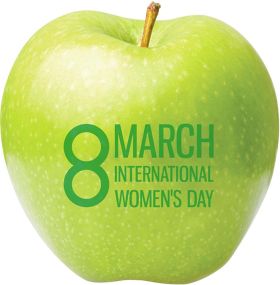 Apfel grün 8 March International Women`s Day