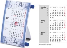 Tischkalender Vision, 1-sprachig englisch ohne Feiertage