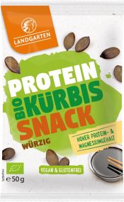 Landgarten Bio Protein Kürbis Snack Würzig 50g