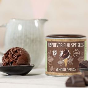 Eispulver Schoko Deluxe in der M-Dose als Werbeartikel