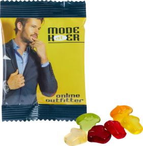 Fruchtgummi INDIVIDUELL 10 g, mit Gelantine als Werbeartikel