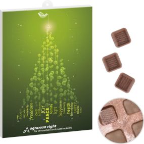 Schoko-Adventskalender Reinpapier® als Werbeartikel