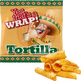 Bio Tortilla Röllchen als Werbeartikel