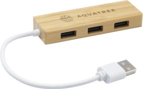 Bamboo USB Hub als Werbeartikel