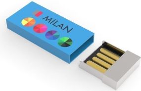 USB Stick Milan Cobalt Blue, 2 GB Basic als Werbeartikel