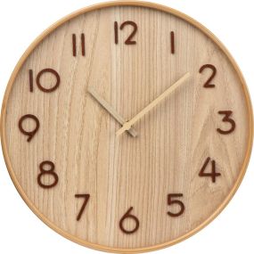 Wanduhr aus Holz als Werbeartikel