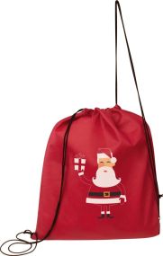 Gymbag aus Non Woven mit Weihnachtsmotiv, 60873 als Werbeartikel