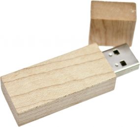 USB Stick 2 aus Holz, verschiedene Kapazitäten, USB 2.12 als Werbeartikel