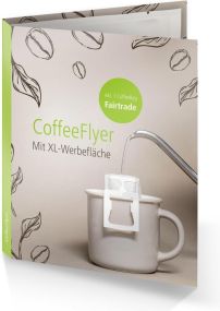 CoffeeFlyer - Fairtrade als Werbeartikel