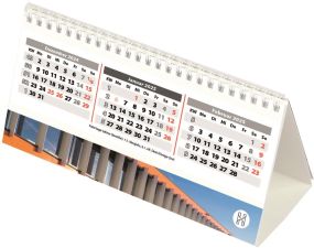 Tischkalender mit Ring Wire Table, inkl. Druck als Werbeartikel