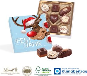 Pralinés von Lindt Kleine Kostbarkeiten, Klimaneutral, FSC® als Werbeartikel