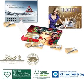 Super-Mini-Adventskalender XXS, Klimaneutral, FSC® als Werbeartikel