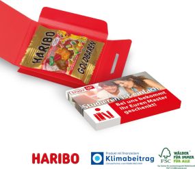 Fruchtgummi-Briefchen, Express, Klimaneutral, FSC® als Werbeartikel