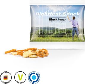 Snack Miditüte - Inhalt nach Wahl - auch aus kompostierbarer Folie - inkl. Druck als Werbeartikel