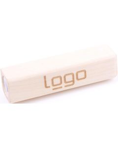 Powerbank Cone aus 100 % FSC® zertifiziertem Holz