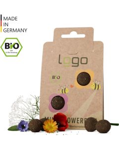 Bio Mini-Seedbomb Bienenwiese - inkl. Digitaldruck