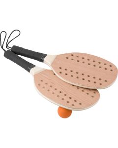 Tennisset aus Rosenholz Sergio