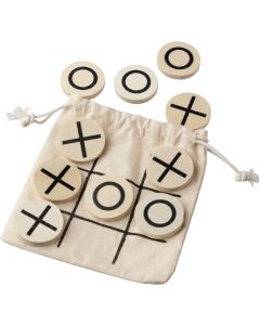 Natürliches Holz-Tic-Tac-Toe-Spiel Waltraud