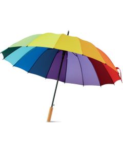 27" Regenschirm regenbogenfarbig