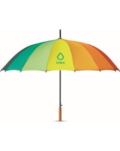 27" Regenschirm regenbogenfarbig