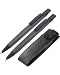 Set aus Kugelschreiber und Bleistift in Etui