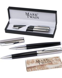 Mark Twain Schreibset Kugelschreiber und Rollerball