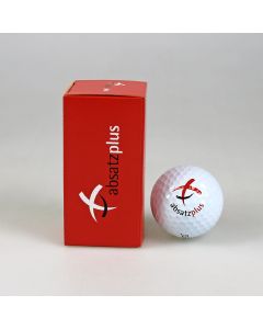 2er Golfball Verpackung, außen individuell gestaltet - ohne Golfbälle