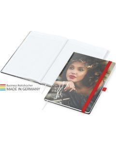 Notizbuch Match-Book White - individuelle Werbedruck