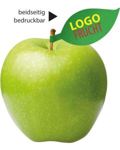 Apfel mit bedruckbarem Apfelblatt