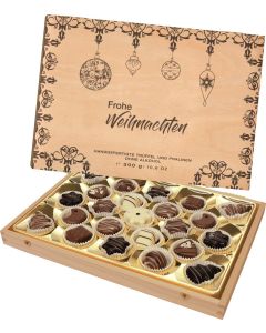 Weihnachts-Schatzkästchen Trüffel und Pralinen, ohne Alkohol