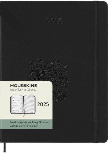 Moleskine Hardcover 12 Monate Wochenkalender XL als Werbeartikel