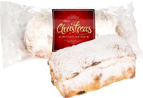 Gourmet-Stollen Merry Christmas als Werbeartikel