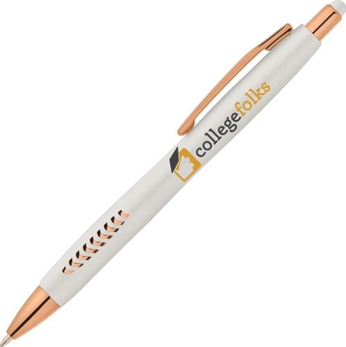 Avalon Pearl Roségold Kugelschreiber - mit Stylus als Werbeartikel