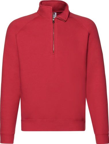 Premium Zip Neck Sweat als Werbeartikel