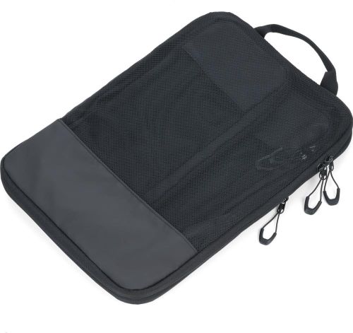 TROIKA Reise-Kompressionstaschen Set Black Packing Cubes als Werbeartikel