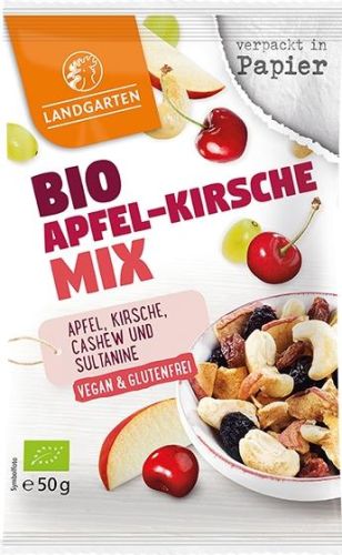 Landgarten Bio Apfel-Kirsche Mix 50g als Werbeartikel