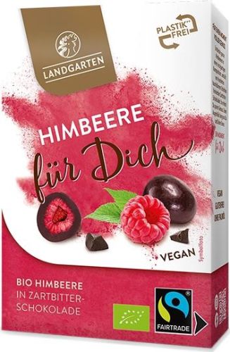 Landgarten Bio Himbeere Für Dich 90g als Werbeartikel