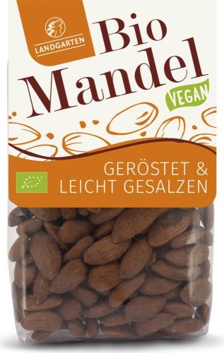 Landgarten Bio Mandeln geröstet gesalzen 160g als Werbeartikel