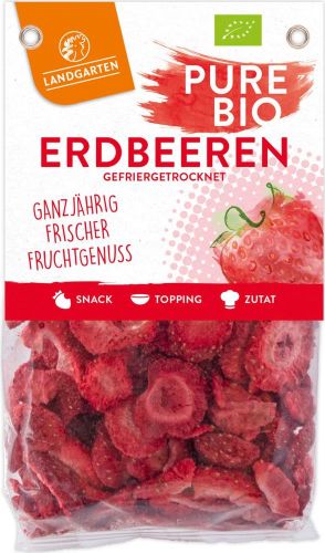 Landgarten Pure Bio Erdbeeren 20g als Werbeartikel