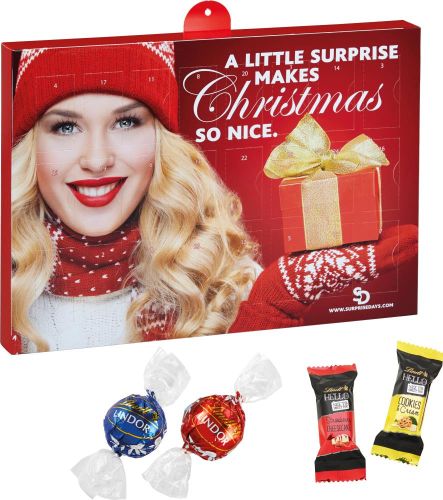 Premium Präsent mit Lindt Lindor & Hello Mini Stick-Mix als Werbeartikel