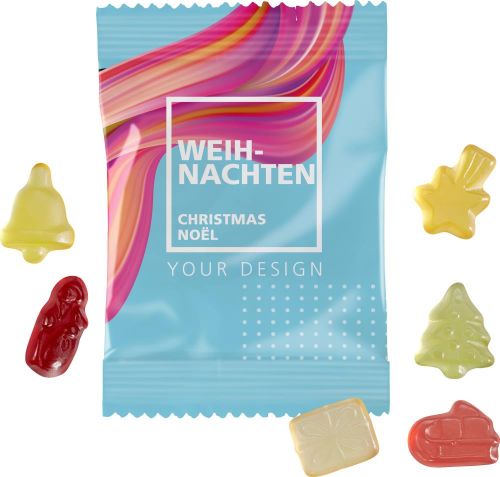 Fruchtgummi 10g Tüten - Weihnachten als Werbeartikel