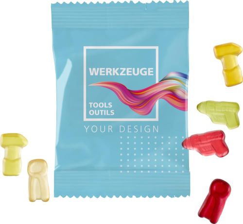 Fruchtgummi 10g Tüten - Werkzeuge als Werbeartikel