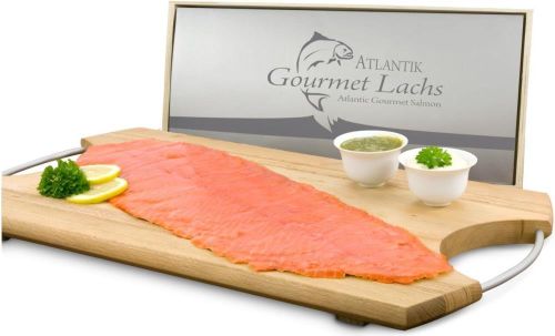 Lachs-Geschenk: Feinschmecker als Werbeartikel