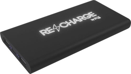 SCX.design P40 10.000 mAh kabellose Powerbank mit Leuchtlogo als Werbeartikel