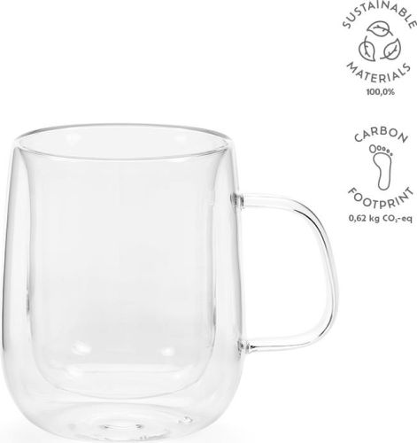 Elbe 450 Tasse Borosilikat Glas 440 ml als Werbeartikel