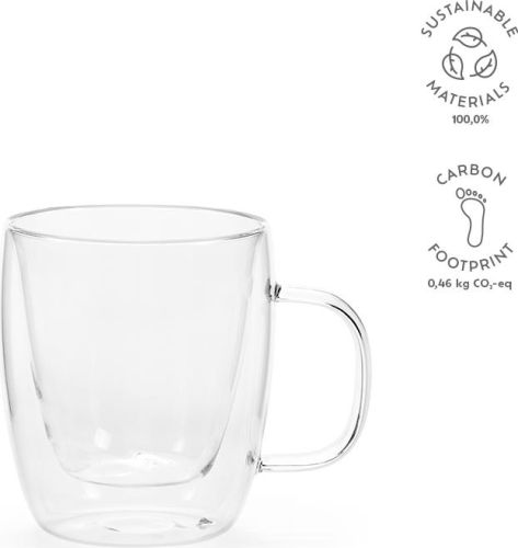 Elbe 220 Tasse Borosilikat Glas 250 ml als Werbeartikel