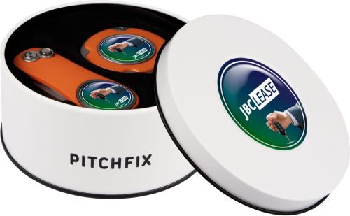 Geschenkbox Pitchfix deluxe Multimarker Chip - inkl. Doming als Werbeartikel