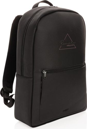 Swiss Peak Deluxe PU Laptop-Rucksack, PVC-frei als Werbeartikel