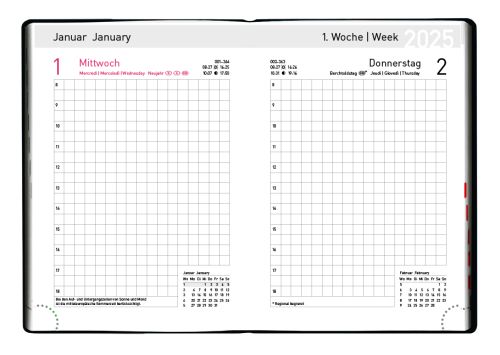 Korsch Handwerker-Taschenkalender blackline als Werbeartikel