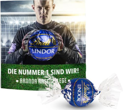 Lindt Lindor Kugel in Werbekartonage - inkl. Druck als Werbeartikel